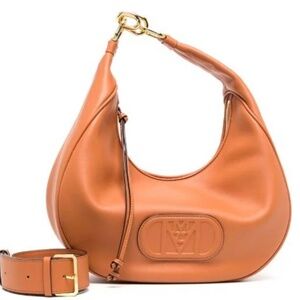 MCM Mode Travia Leather Hobo Medium Bag